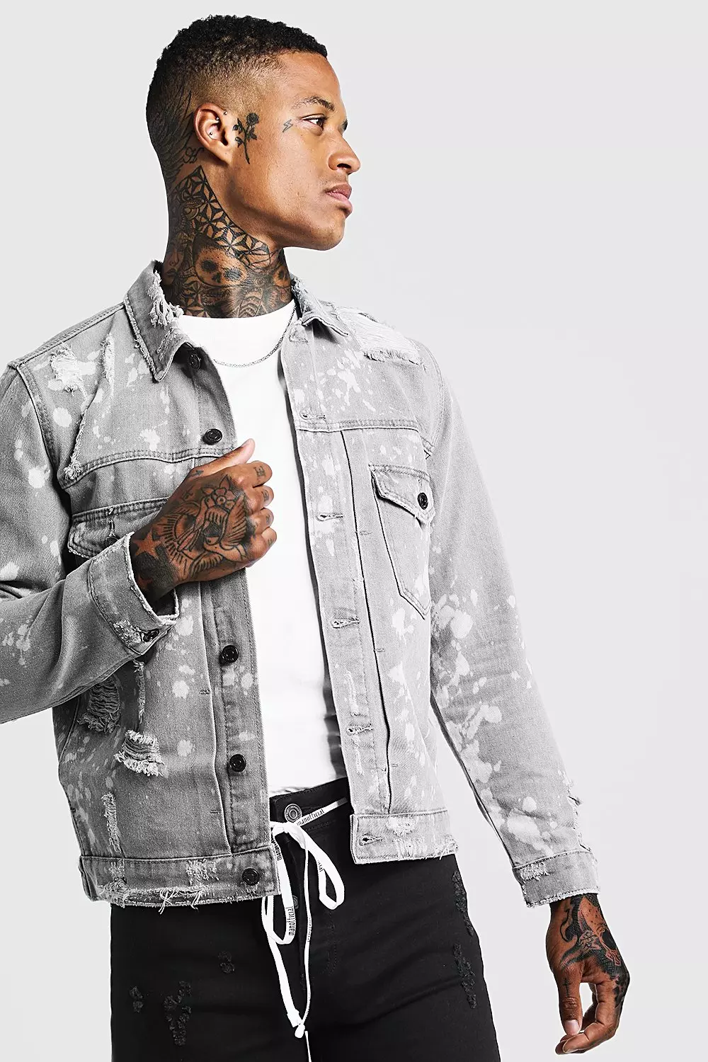 Light grey sale jean jacket